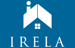 irela logo blue small logo